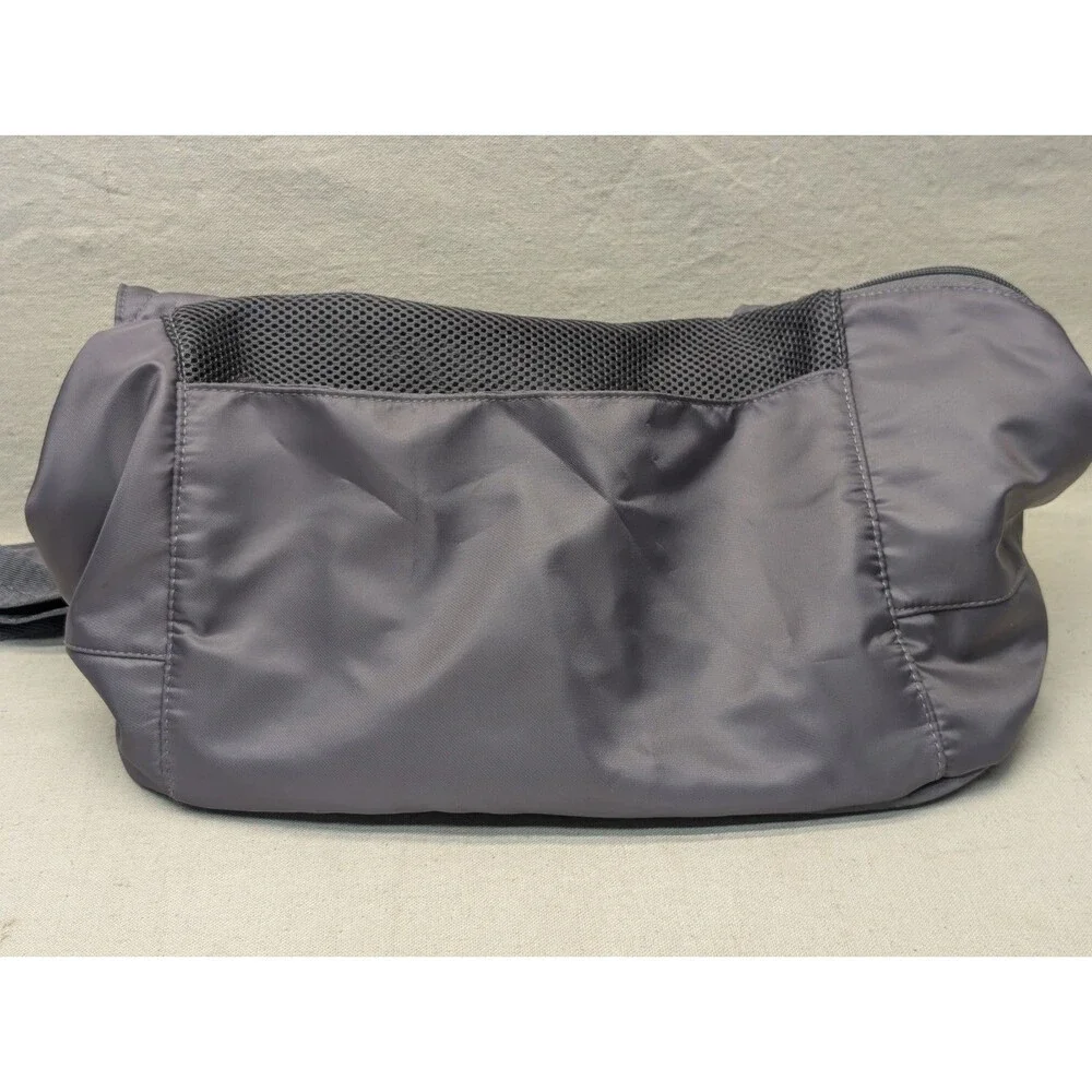 Top Paw Small Pet Carrier Gray Adjustable Strap With Side Open Storage *No Dog*
